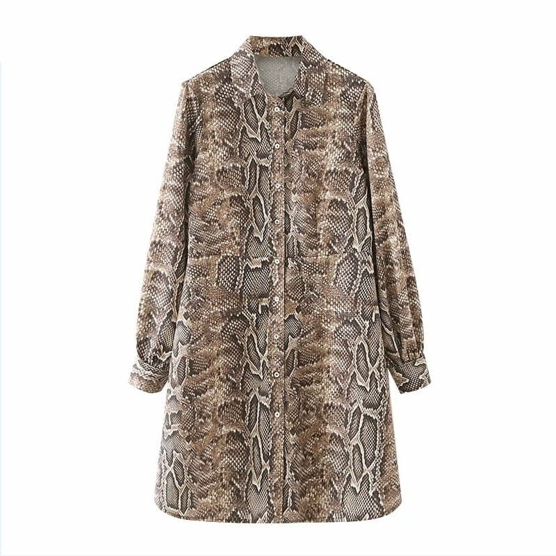 Snake Print Dress Electra