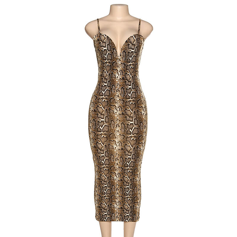 Snake Print Dress Isis