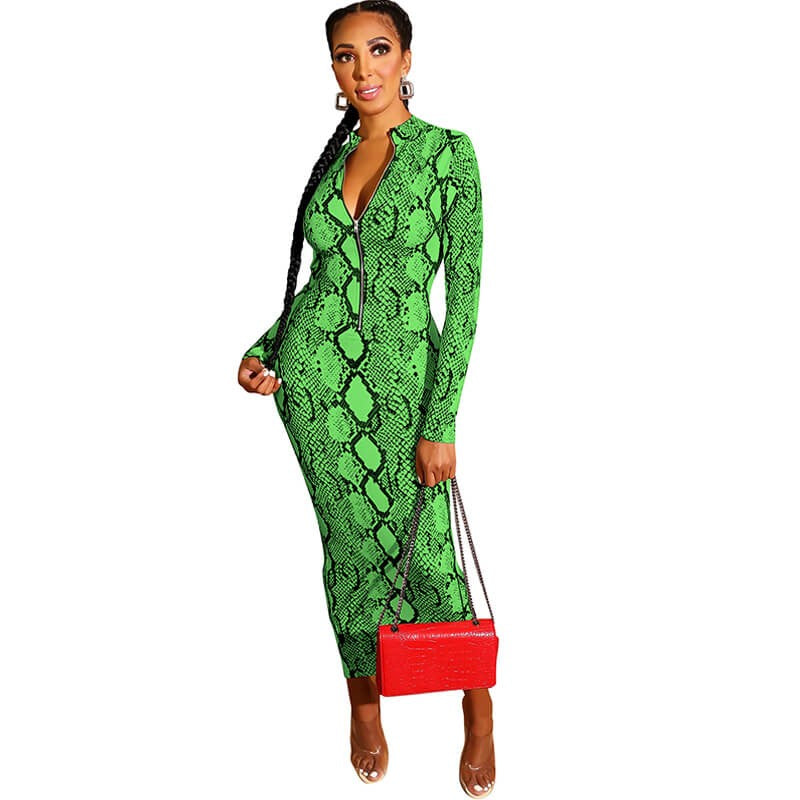 Snake Print Dress Jupiter