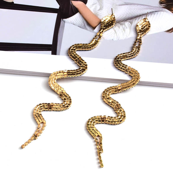 Beaded-Snake-Earrings-gold