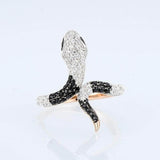 Black-Diamond-Snake-Ring-luxury
