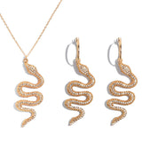 Diamond-Snake-Necklace-and-earrings