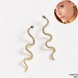 Elegant-Snake-Earrings-model