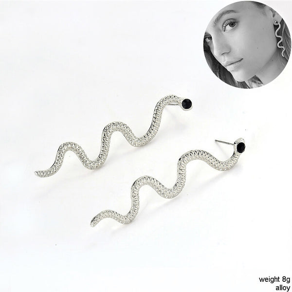 Elegant-Snake-Earrings-silver