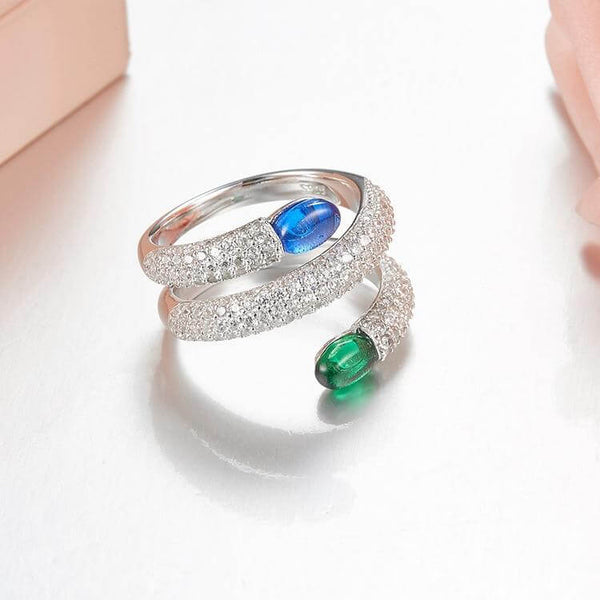 Emerald-Snake-Ring