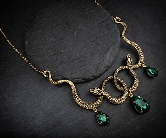 Gemstones-Snake-Necklace-gold