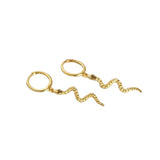 Gold-Snake-Earrings