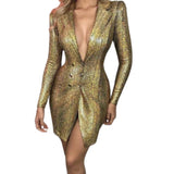 Gold-Snake-Print-Dress