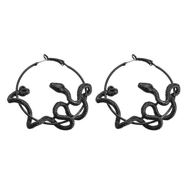 Medusa-Snake-Earrings-black