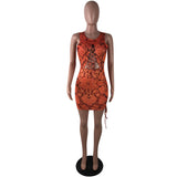 Neon Snake Print Midi Dress | Snake Fashion Neon Snake Print Midi Dress | Snake Fashion