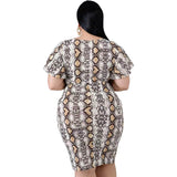 Plus-Size-Snake-Print-Dress-fabric