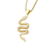 Rhinestone-Snake-Necklace