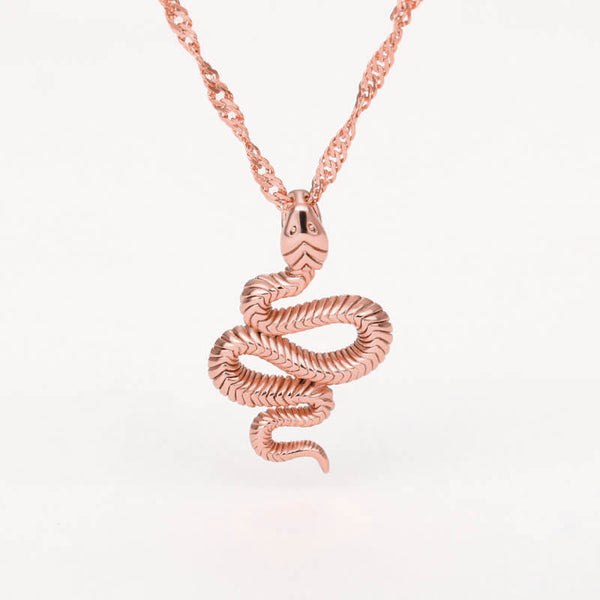 Rose-Gold-Snake-Necklace