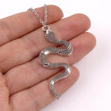 Serpent-Snake-Necklace-silver