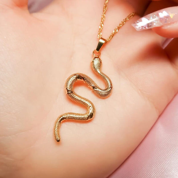 Silver-Snake-Necklace-gold