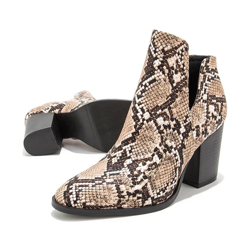 Snake Booties Heels | Snake Fashion™