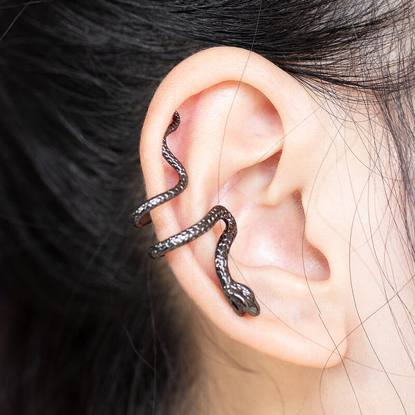Snake-Cuff-Earrings-woman