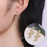 Snake-Dangle-Earrings-model