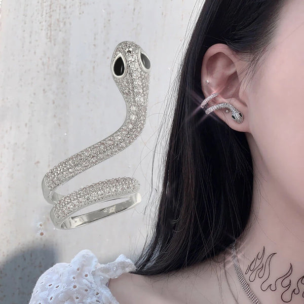 Snake-Ear-Cuff-Earrings-silver