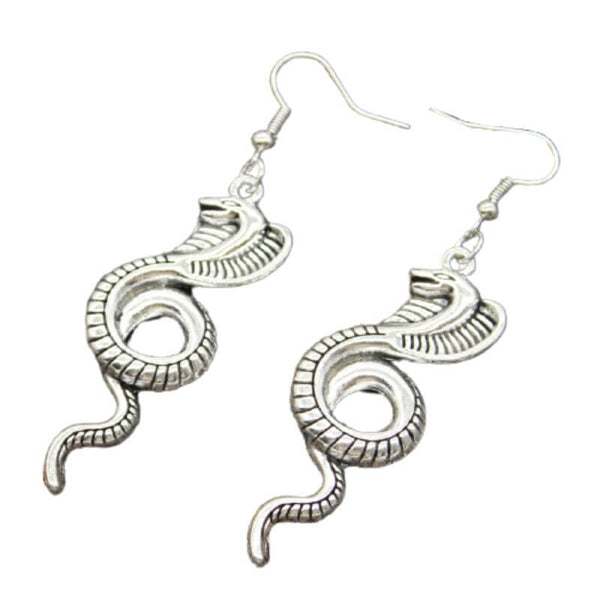 Snake-Earrings-Silver