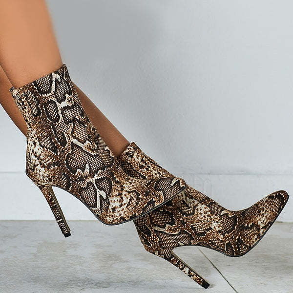 Snake-Print-Ankle-Boots-fashion