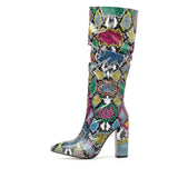 Snake-Print-Boots-Fashion-multicolor