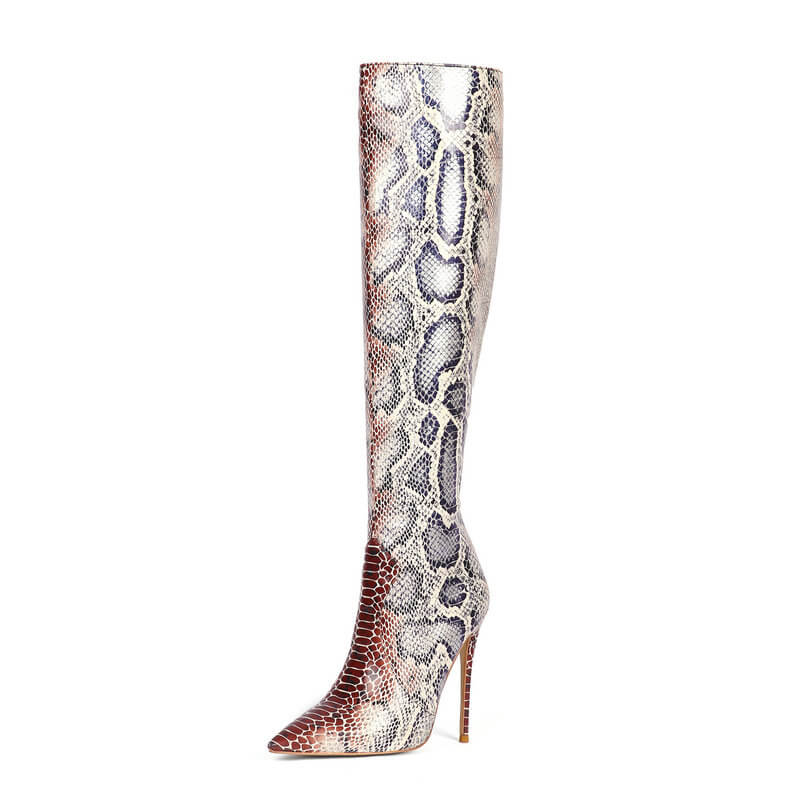 Snake Print Boots Medusa | Snake Fashion™