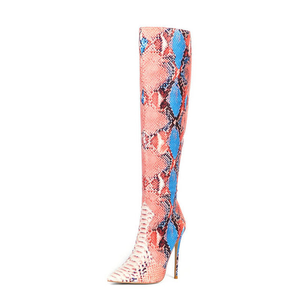 Snake-Print-Boots-Medusa-pink