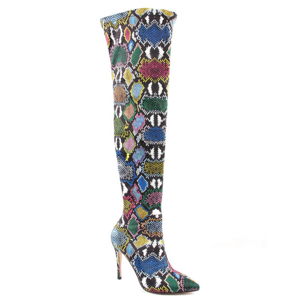 Snake-Print-Boots-Psychedelic-print