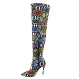 Snake-Print-Boots-Psychedelic