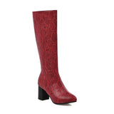 Snake-Print-Boots-Romantic