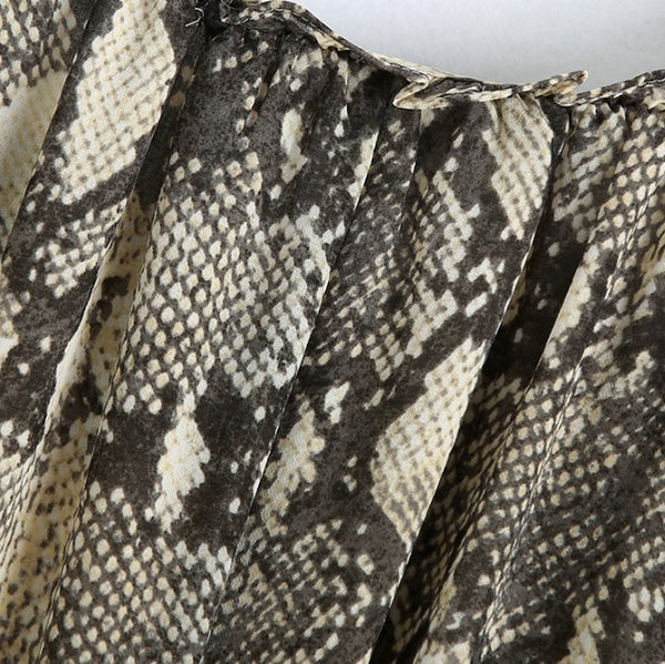 Snake Print Maxi Dress | Snake Fashion Snake Print / L Snake Print Maxi Dress | Snake Fashion Snake Print / L
