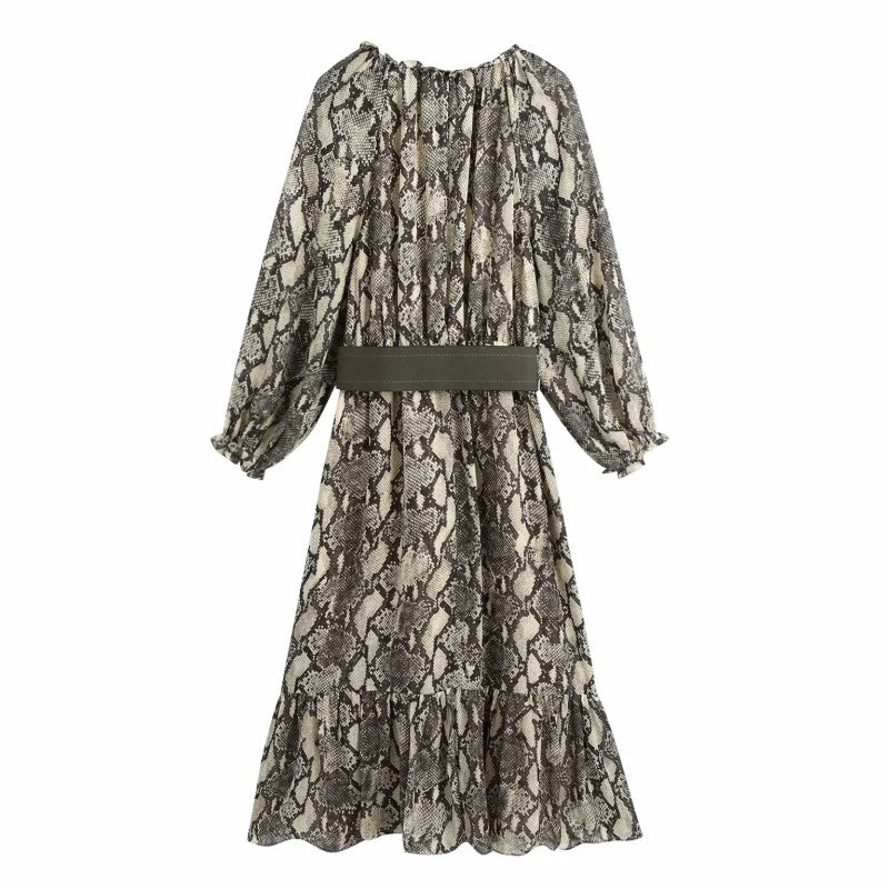 Snake Print Dress Outfit