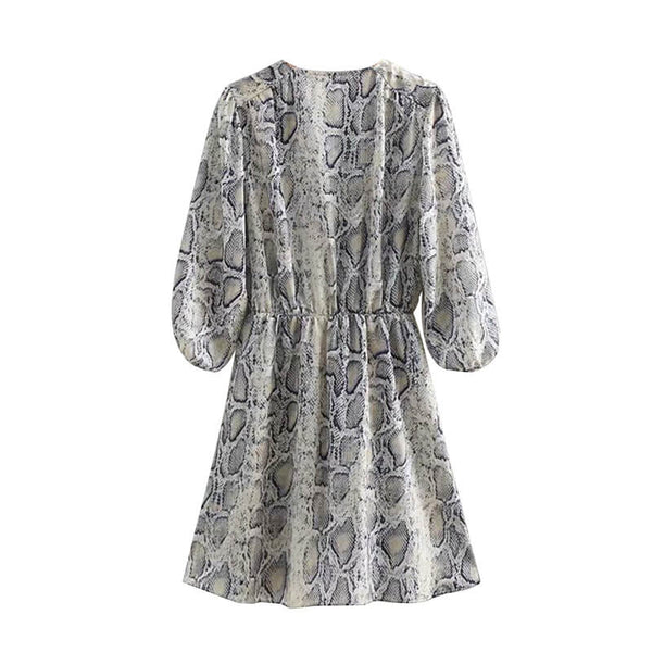 Snake Print Maxi Dress | Snake Fashion Snake Print / L Snake Print Maxi Dress | Snake Fashion Snake Print / L
