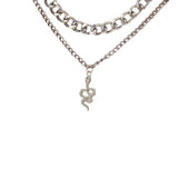 White-Gold-Snake-Chain-Necklace-fashion