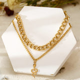 White-Gold-Snake-Chain-Necklace-luxurious